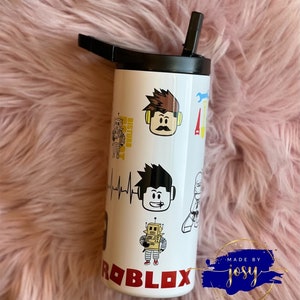 Personized Roblox tumbler gaming tumbler Roblox personalized tumbler Roblox Back to school Roblox Roblox party back to school image 1