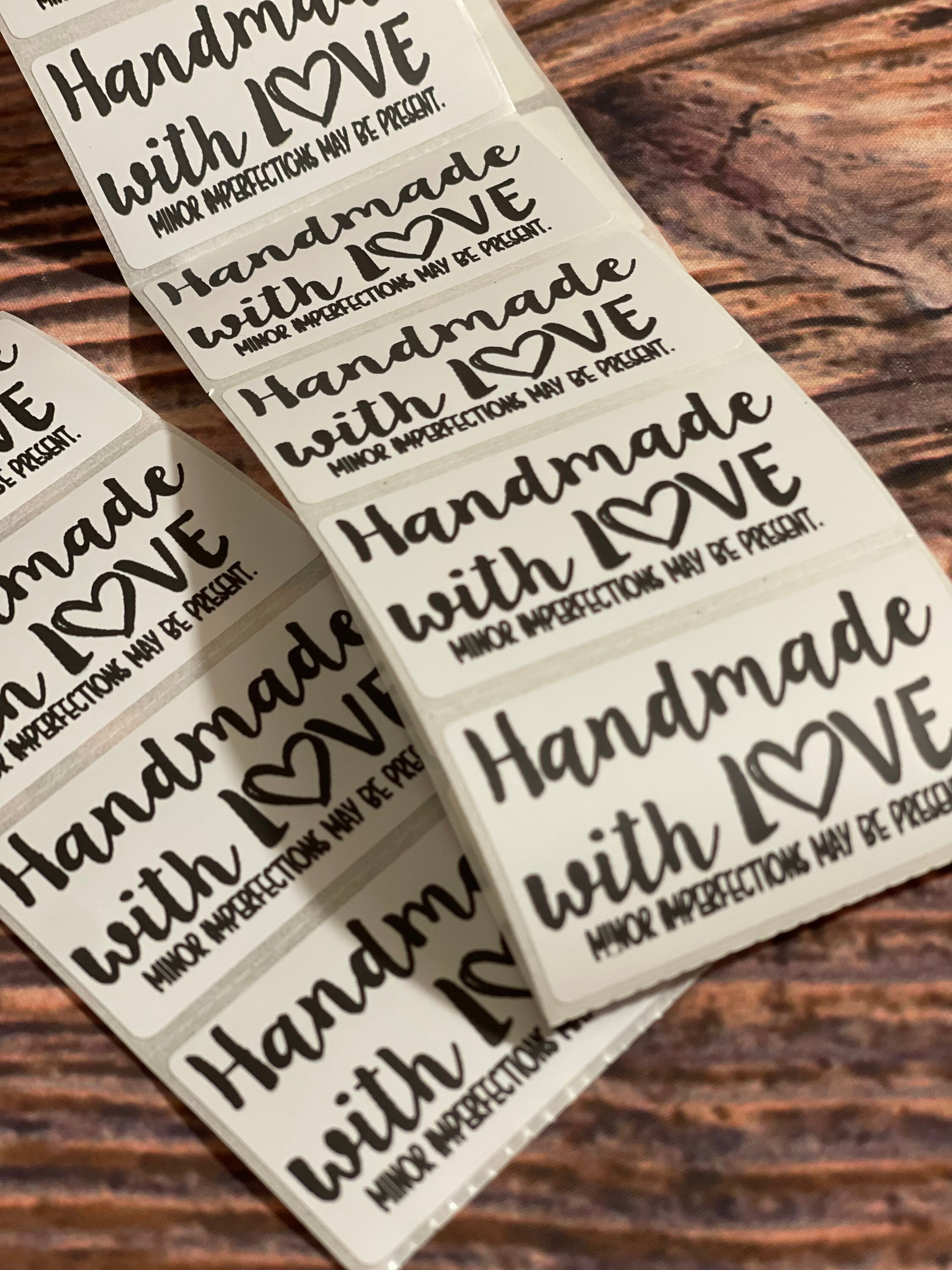 Etiquetas “handmade with love” (gama 2)