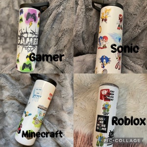 Personized Roblox tumbler gaming tumbler Roblox personalized tumbler Roblox Back to school Roblox Roblox party back to school image 10