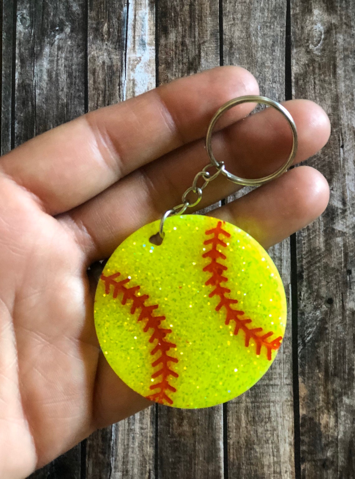 Softball Accessory / Softball Keychain / Softball Player/ Etsy