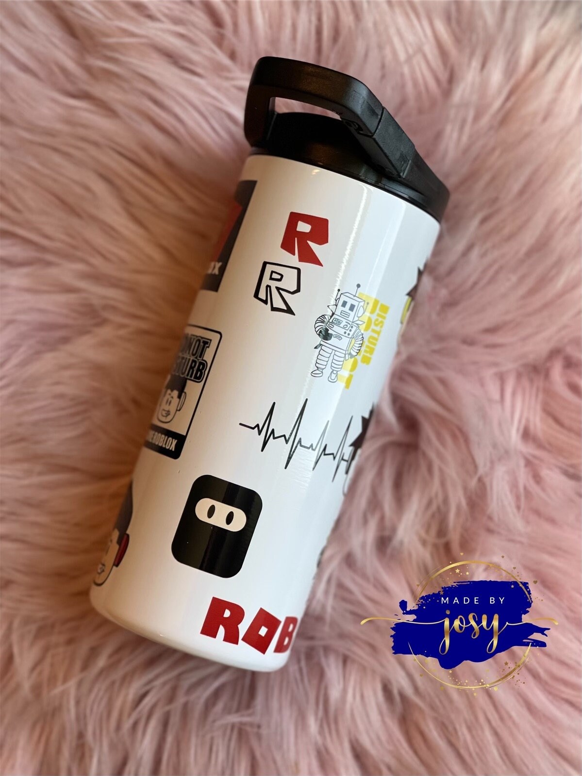 ROBLOX FACE' Insulated Stainless Steel Water Bottle