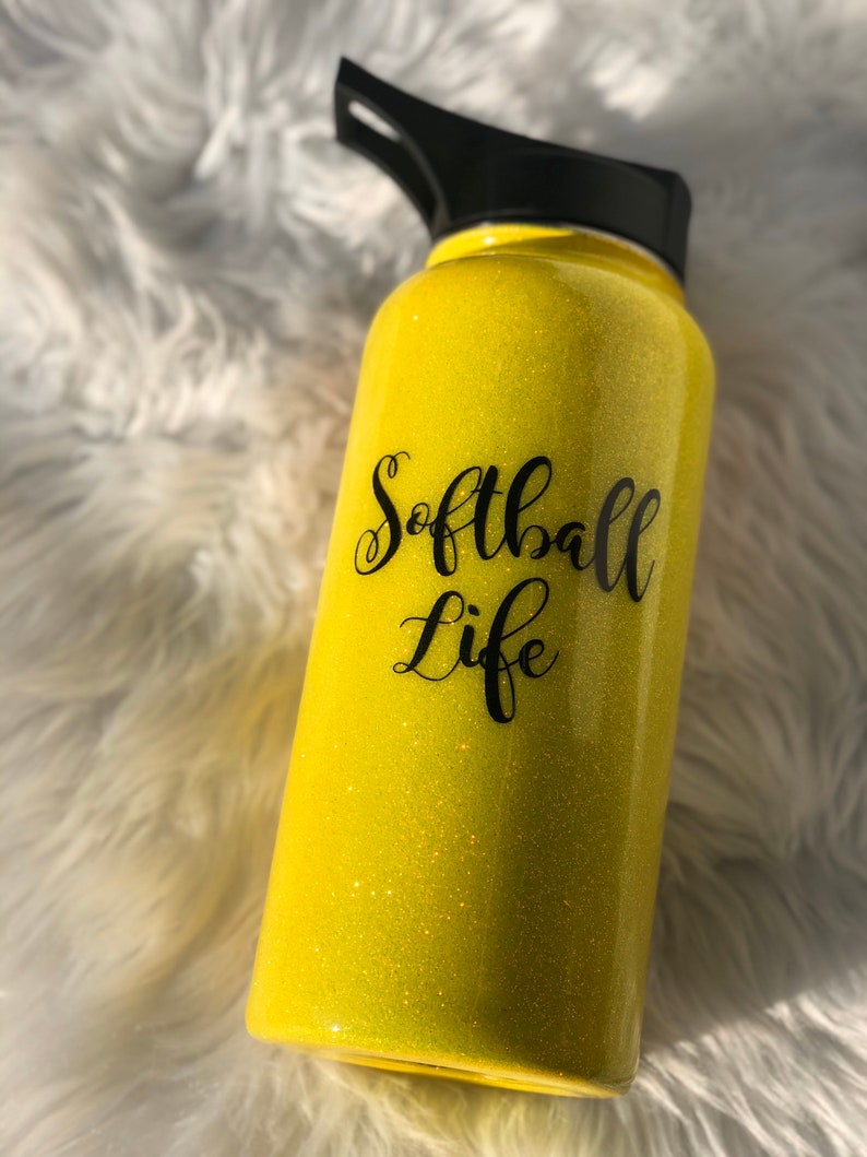 Softball Water Bottle / Insulated Water Bottle / Personalized Etsy