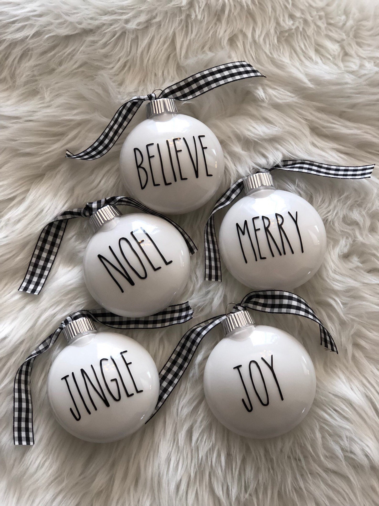 Rae dunn inspired ornaments or decals Rae Dunn for christmas Etsy