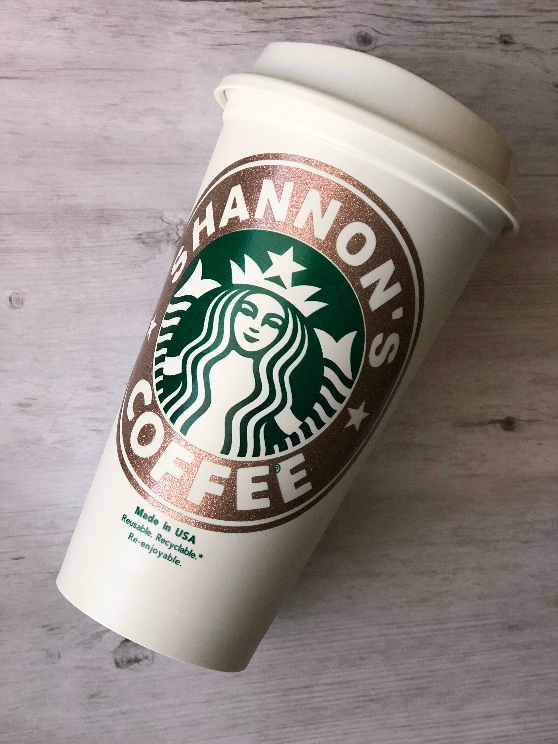 Coffee Cup Decal Coffee Cup Label Reusable Coffee Cup Label Etsy