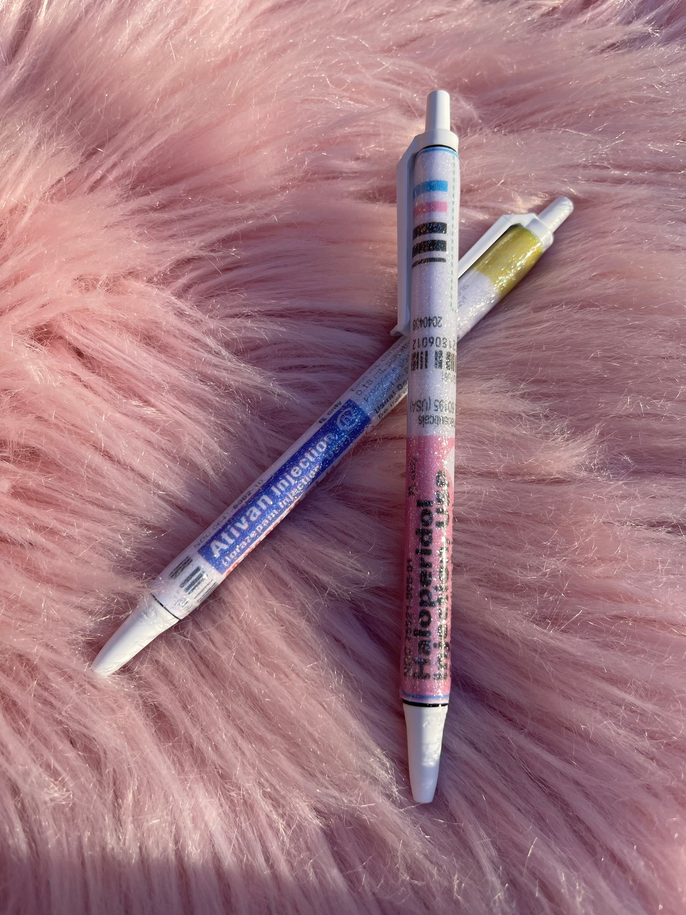 5Pcs Funny Daily Pens Fun Ballpoint Pen Set Novelty Gel Pens, Inspirational Nurse  Pen Bulk, Retractable Black Ink Pen - AliExpress