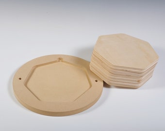 XL Pottery Bat System: Reversible HMR MDF Master Bat with Marine Plywood Inserts