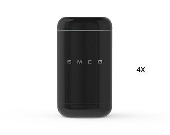 SMEG Black Food Storage Containers 4x 2026 New Collection Retro Design 1.4L