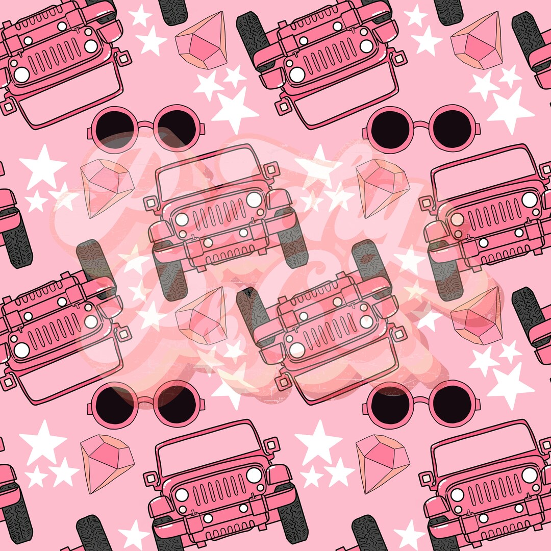Girly Jeep Seamless Etsy