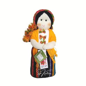 MEXICAN CULTURAL DOLL Maria&#39;s de Mexico Juanita Chiapas rag doll vintage Ethnic collectible Maria doll traditional Mexican attire Gift 4 all