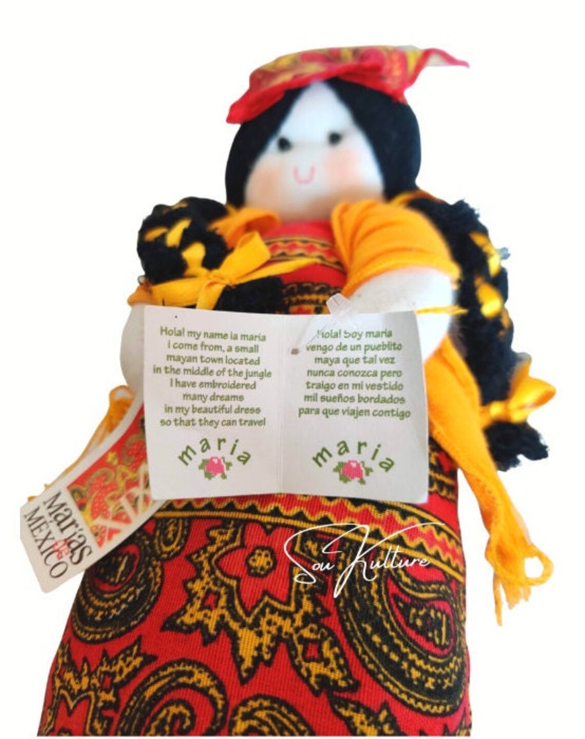 Artisanal Decorative Doll Mexican Charra Multicolor 601906 main image 1