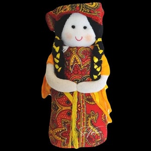 MEXICAN CULTURAL DOLL Maria&#39;s de Mexico Juanita Chiapas rag doll vintage Ethnic collectible Maria doll traditional Mexican attire Gift 4 all