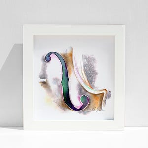 Violin Soundhole | Watercolor by Jamie Hansen