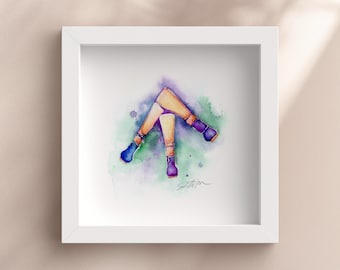 Bassoon and Contrabassoon Reeds | 8" x 8" Print | Watercolor Painting by Jamie Hansen