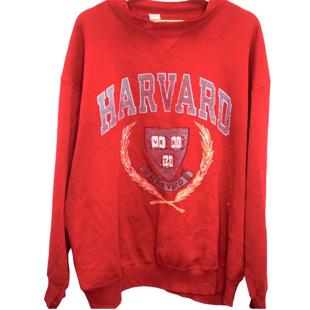 X136 Vintage Harvard University Crewneck Sweatshirt Men's Etsy