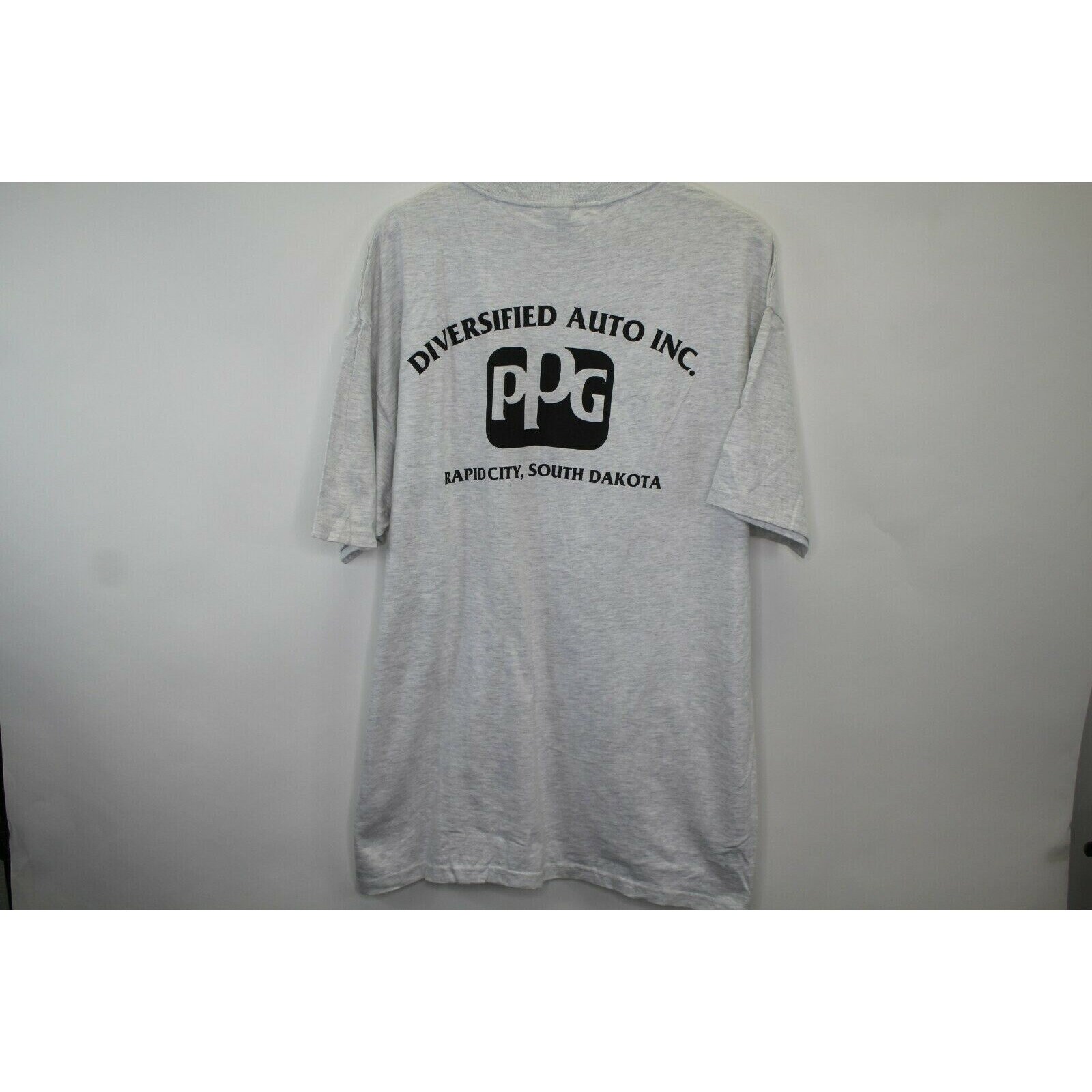 J179 Vintage Hanes PPG Automotive Graphic Tee Shirt Gray Etsy