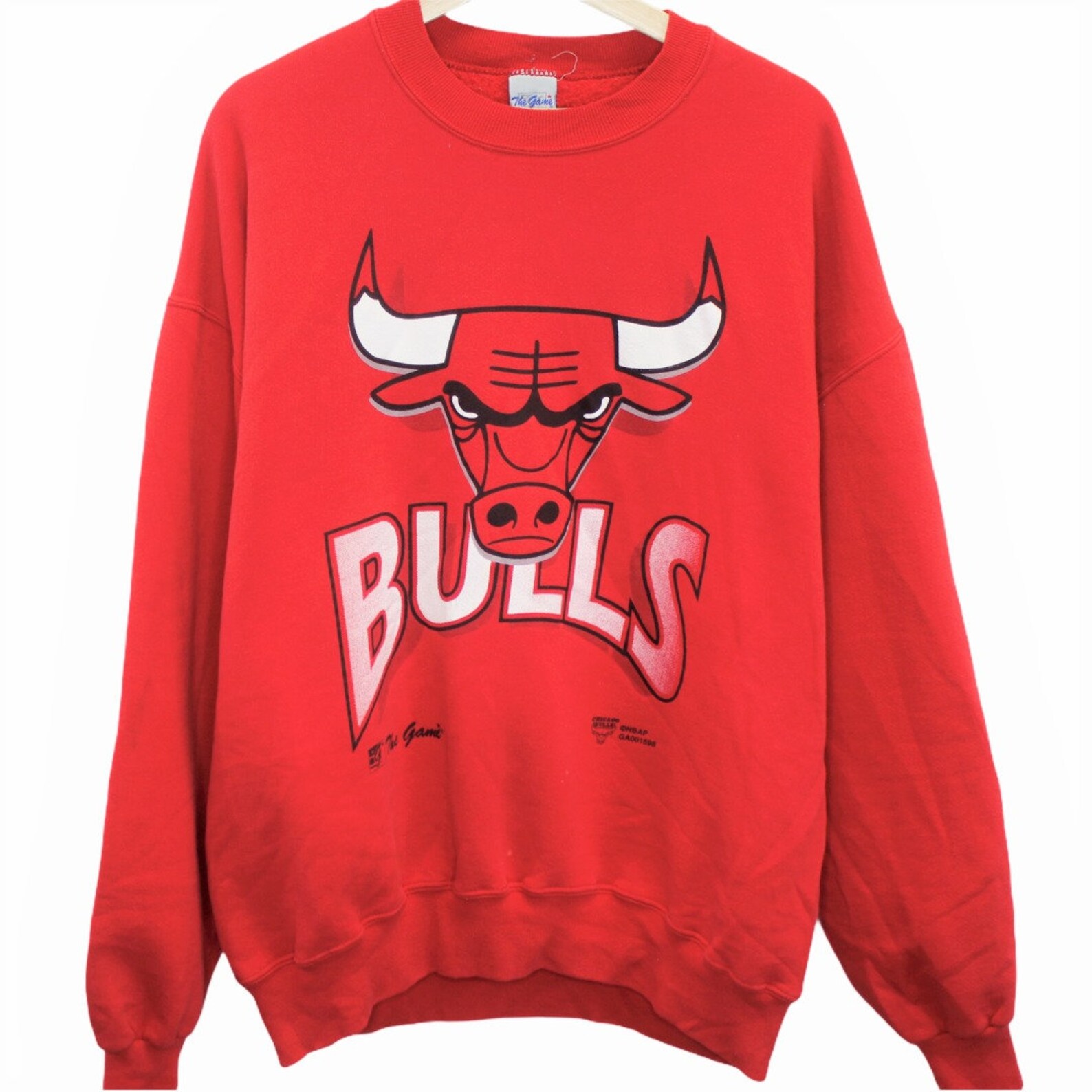 U116 Vintage The Game Chicago Bulls NBA Crewneck Sweatshirt Etsy