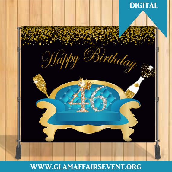Download Custom Birthday Backdrop 6x6 Or 8x8 Fabulous Photo Booth Etsy