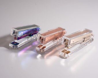 Acrylic Staplers, Rose Gold, Gold, or Iridescent