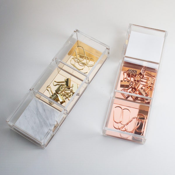 Rose Gold Desk Accessories Etsy