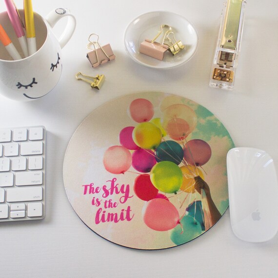 Mouse Pad Colorful Balloons Office Desk Accessory Image 0