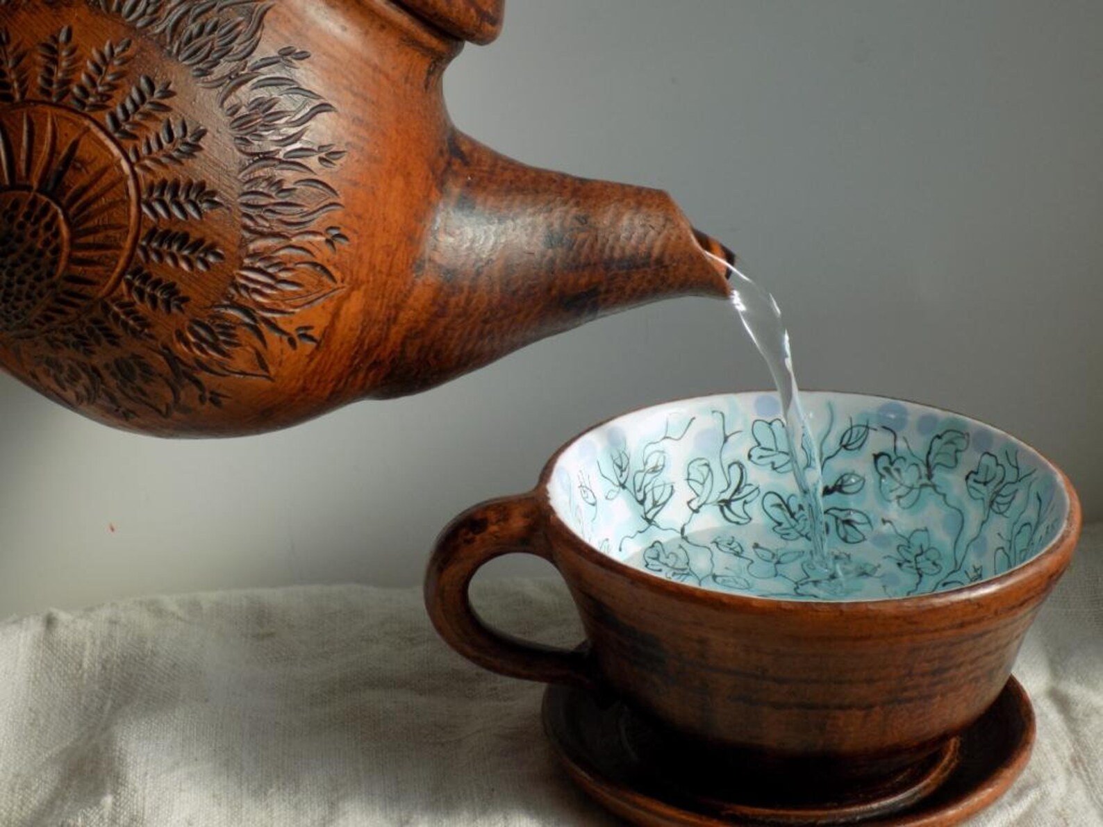 Functional Pottery Teacup Tea set handmade Ceramics and Etsy