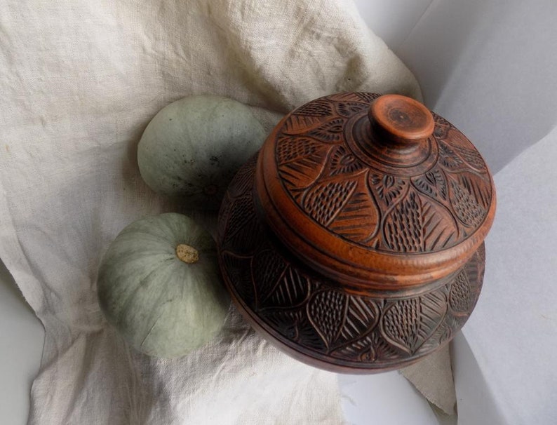 For cooking Ceramic pot Pottery ceramic Functional Pottery Pot for baking Pottery handmade IN STOCK