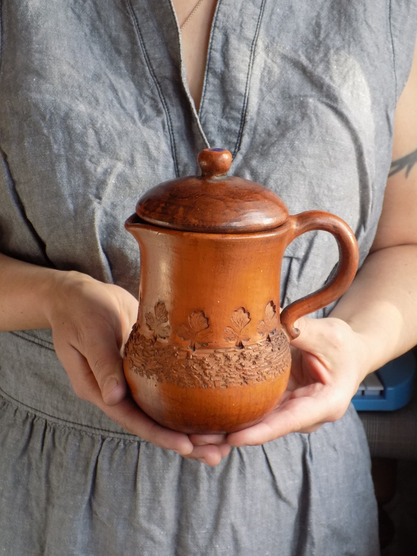 Small pottery pitcher Ceramic pitcher with lid Functional Etsy