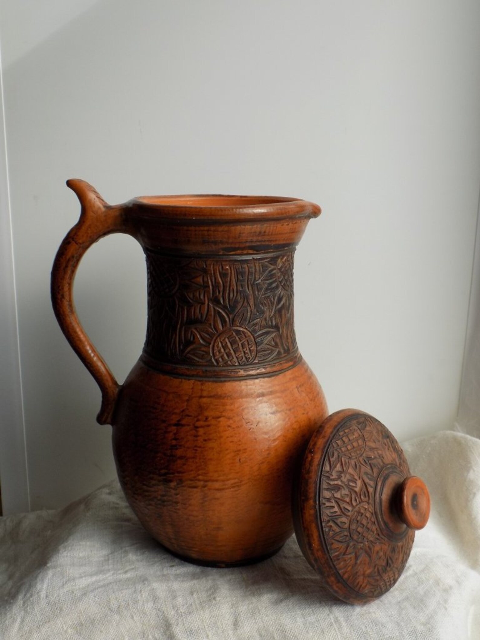 Pottery Drinkware Pitcher Handmade Functional Pottery MADE Etsy