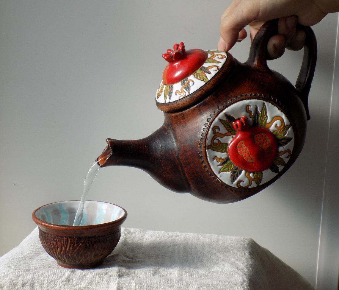 Large Pottery teapot Ceramic teapot Functional Pottery. IN Etsy