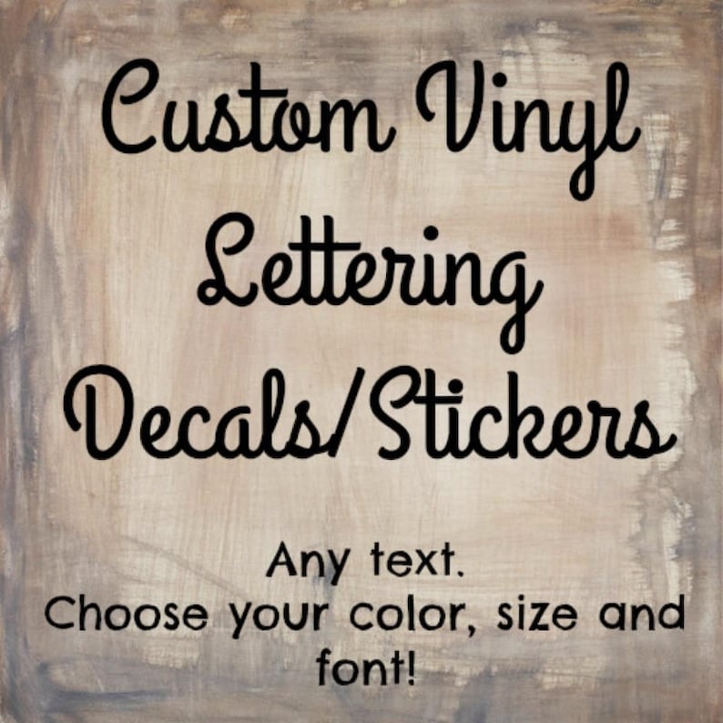 Cursive Letter Vinyl Decal Custom Letter Numbers Symb vrogue.co