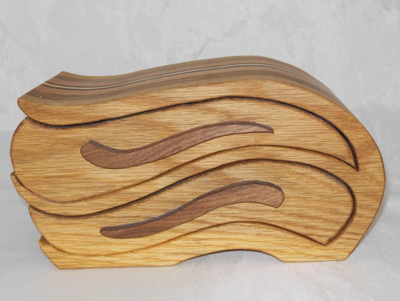 Home Decor Keepsake Bandsaw Wooden Box