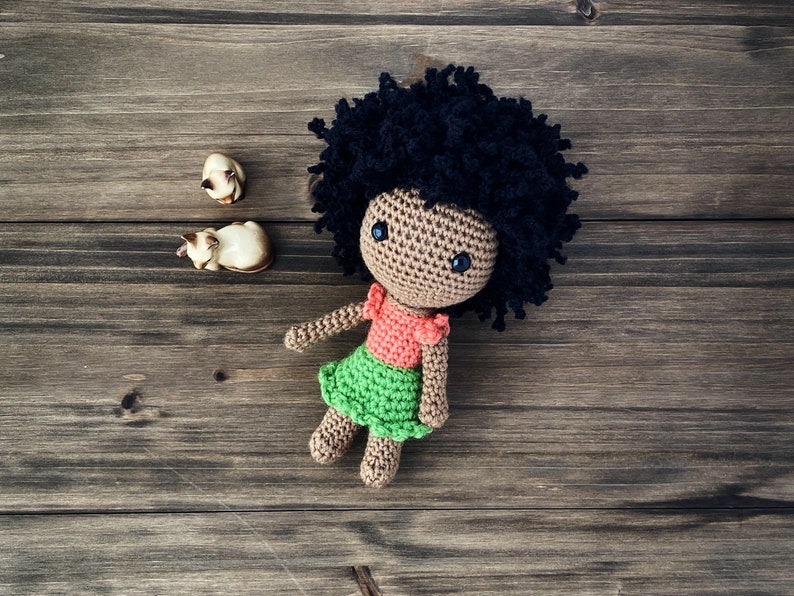 RETIRING READY to SHIP Handmade African American Doll, Black Girl Doll image 7