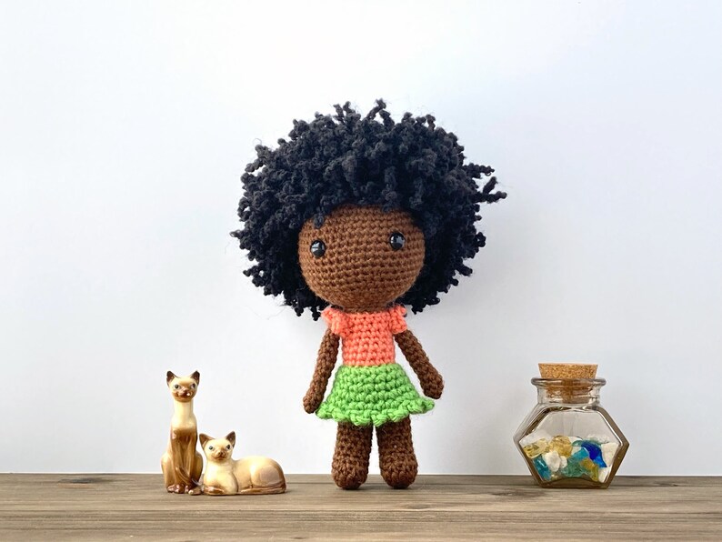 RETIRING READY to SHIP Handmade African American Doll, Black Girl Doll image 6