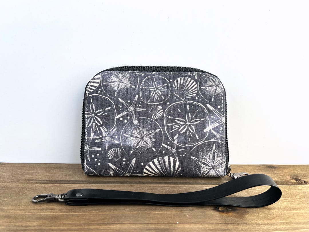 Small Zip Around Wallet || Sand Dollars - Etsy