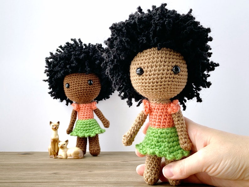 RETIRING READY to SHIP Handmade African American Doll, Black Girl Doll image 1