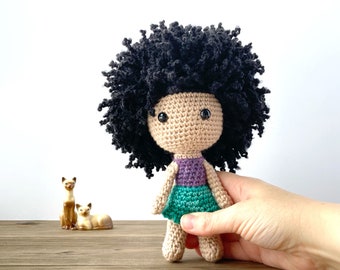 RETIRING || READY to SHIP || Handmade Doll, Biracial Doll