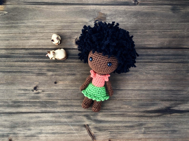 RETIRING READY to SHIP Handmade African American Doll, Black Girl Doll image 8