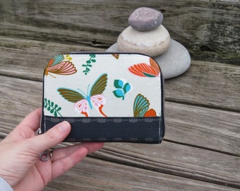 Small Zip Around Wallet || Butterfly