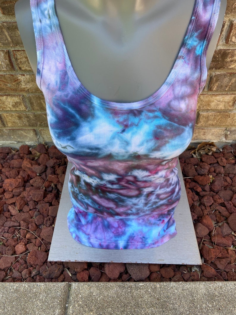 Womens tye dye medium tank top tie dye running tank ice dye | Etsy