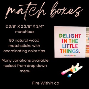 Matches Match books Matchbox Match holder Match box holder Fun match striker Unique matches Colored matches Match box image 2