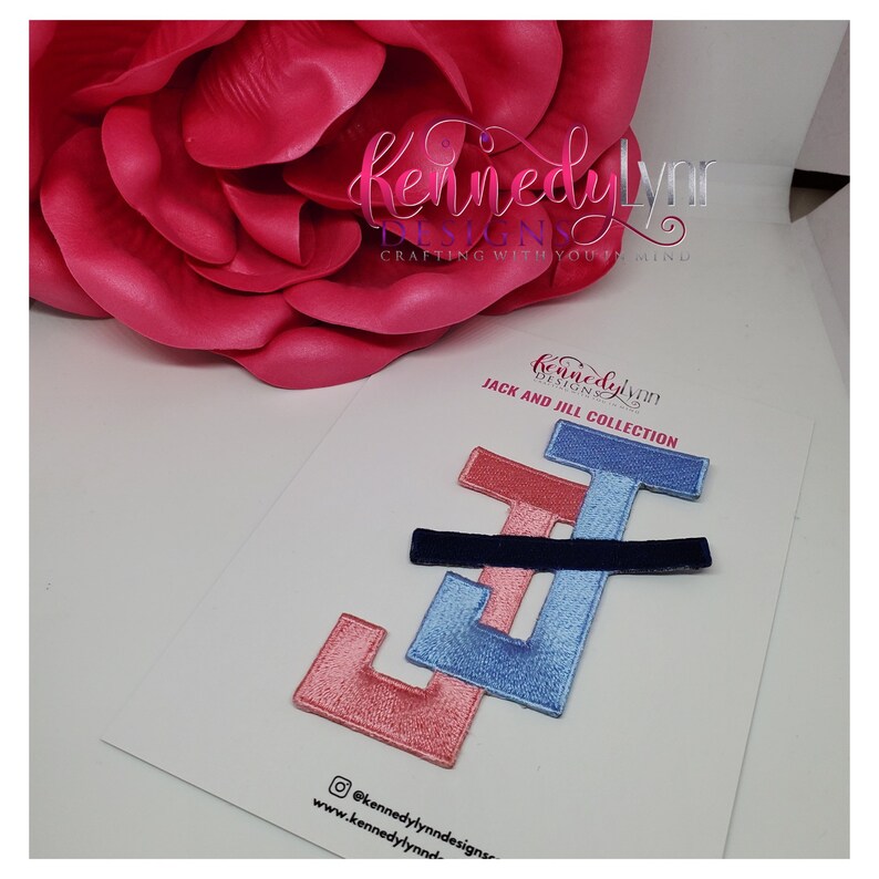 Embroidered Jack and Jill of America Inc. Interlocking Logo Etsy