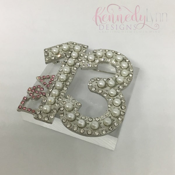 The Original 13 Pearls Gamma Phi Delta Sorority, Incorporated Brooch