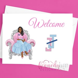 Custom 4x6 (10-Pack) Blank Note Cards With Envelopes/ Jack and Jill of America, Inc./ Welcome/ Greeting Cards/ African American/