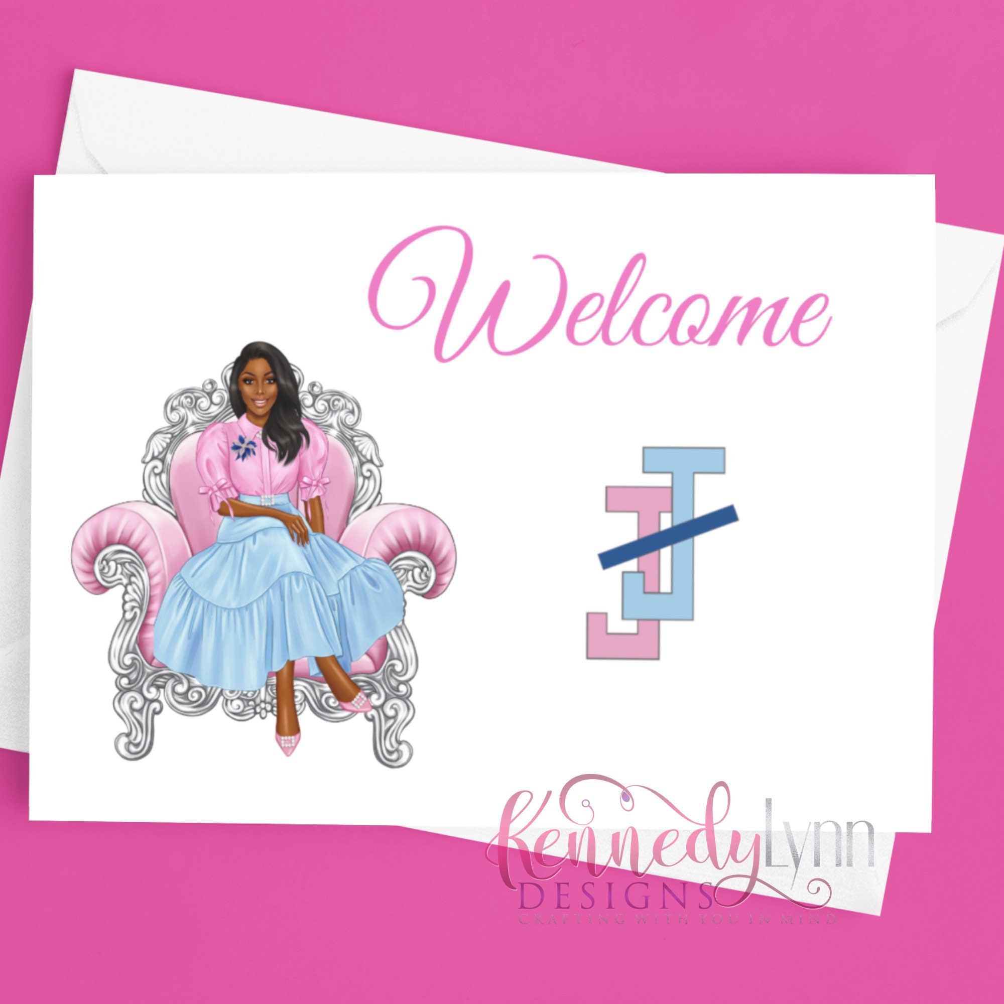 Custom 4x6 (10-Pack) Blank Note Cards With Envelopes/ Jack and Jill of  America, Inc./ Welcome/ Greeting Cards/ African American/
