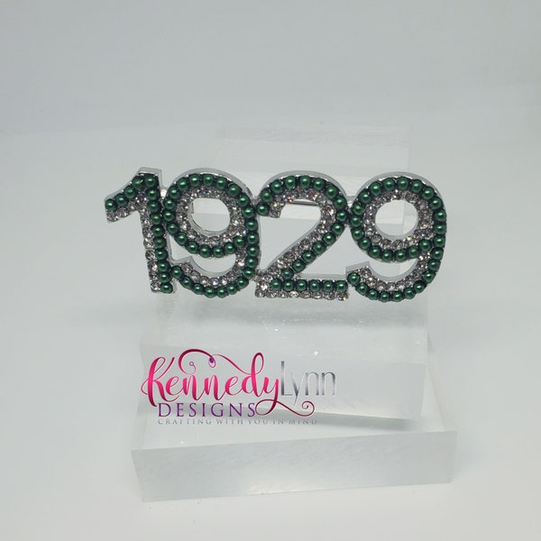 1929 Pearl and Rhinestone Lapel Pin/ Iota Phi Lambda Sorority, Inc.