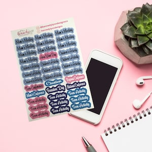 Planner Stickers/ Kiss Cut Stickers/ Meeting and Conference Stickers/Jack and Jill