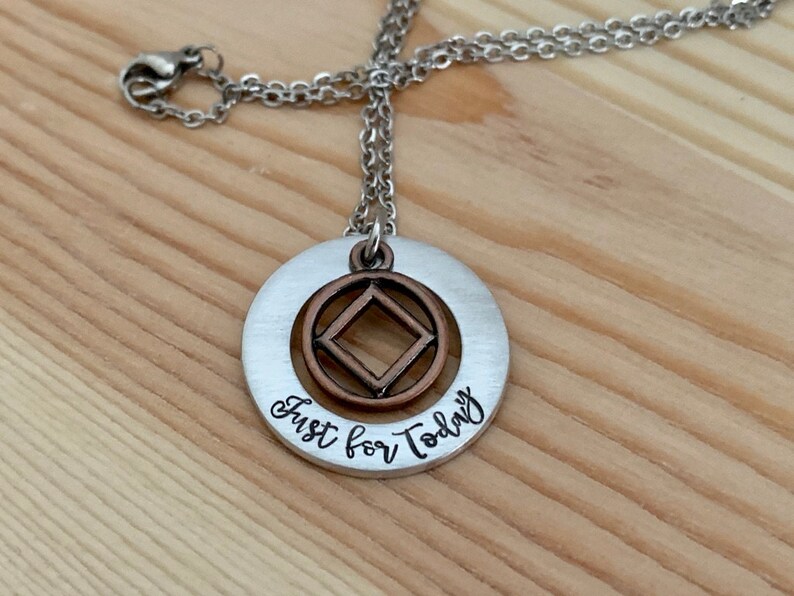 NA Jewelry Narcotics Anonymous Symbol Necklace Recovery Etsy