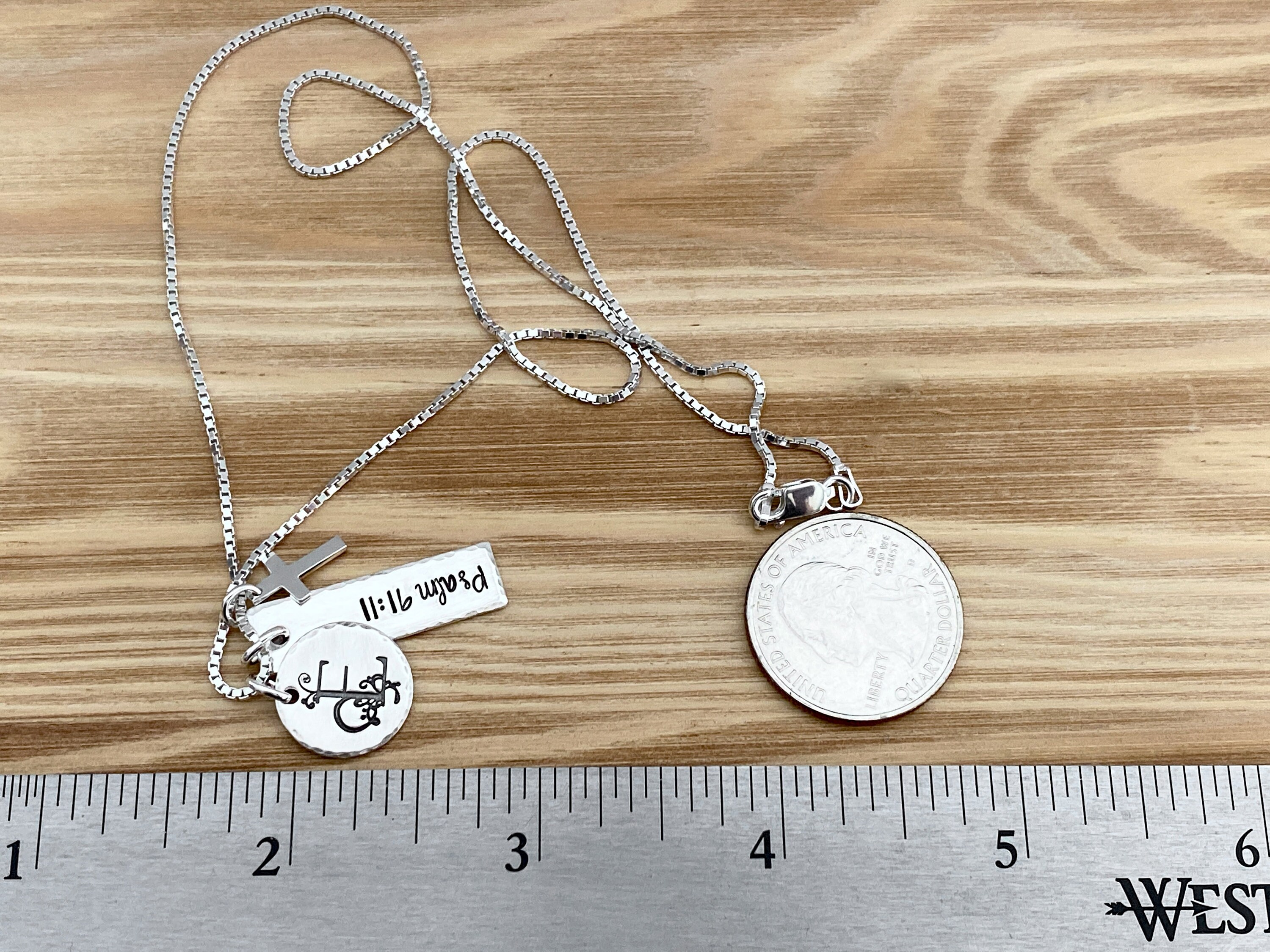 Bible Verse Necklace Scripture Jewelry Personalized Christian Etsy