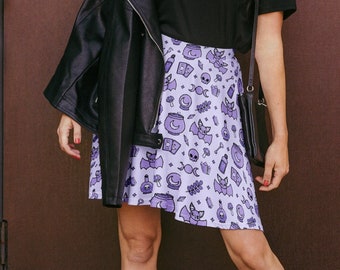 Spellbound witchy Skater Skirt