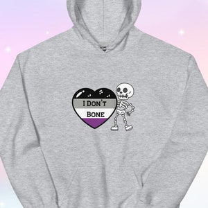 I Don&#39;t Bone - Asexual Pride - Unisex Hoodie